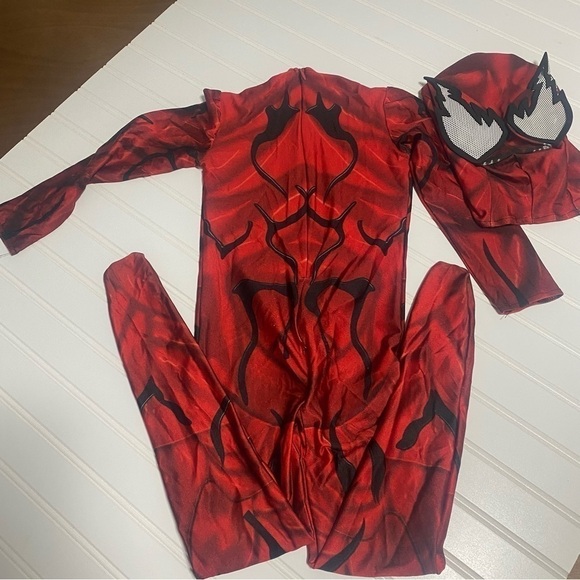 Spider-Man Costume Unisex Jumpsuit Halloween Size S 5/6 years - Picture 7 of 9